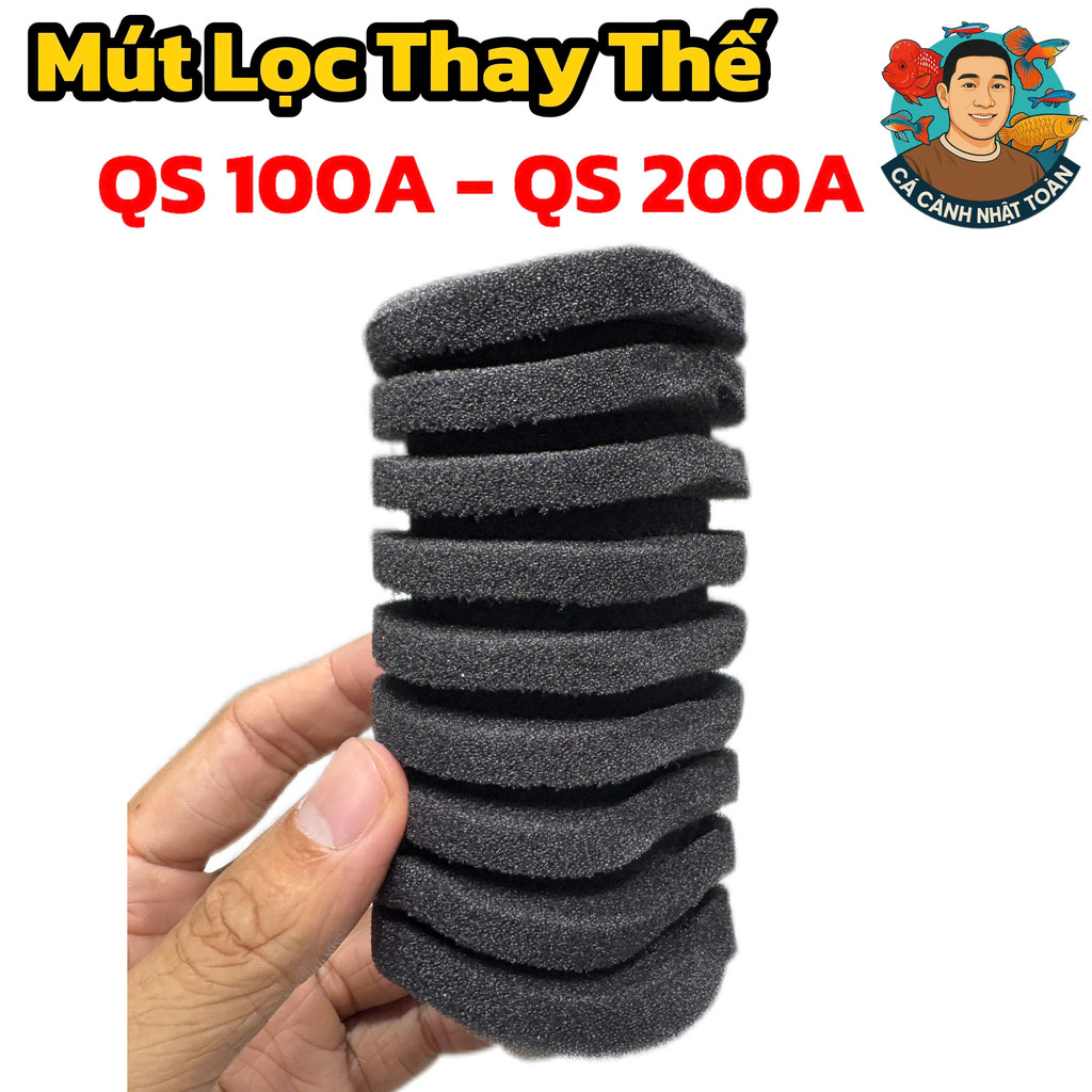Mút Lọc Thay Thế Cho Lọc Vi Sinh Bể Cá QS100A, QS200A
