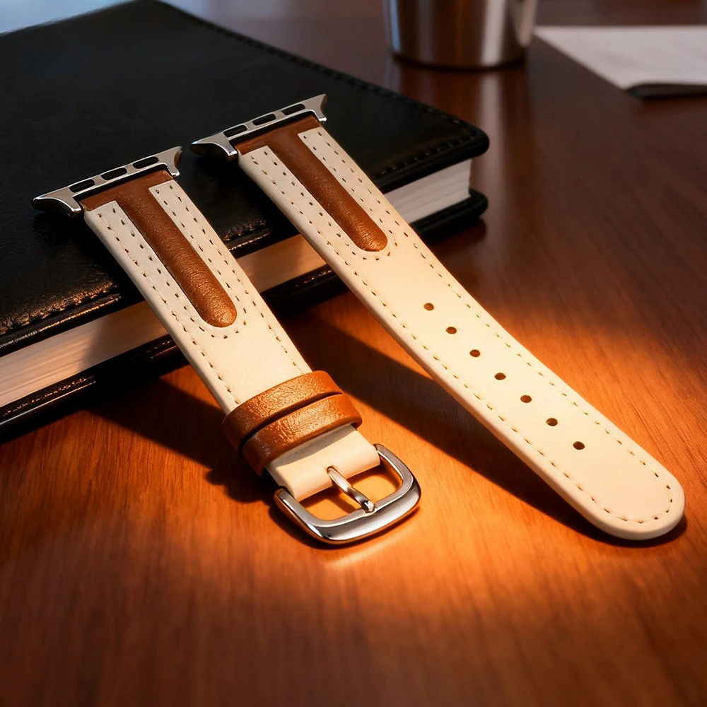 Vòng tay dây da nữ cho Apple Watch Ultra 3 / 2 49mm 46 / 42 / 45 / 44mm 41 / 40 / 38mm iwatch Series