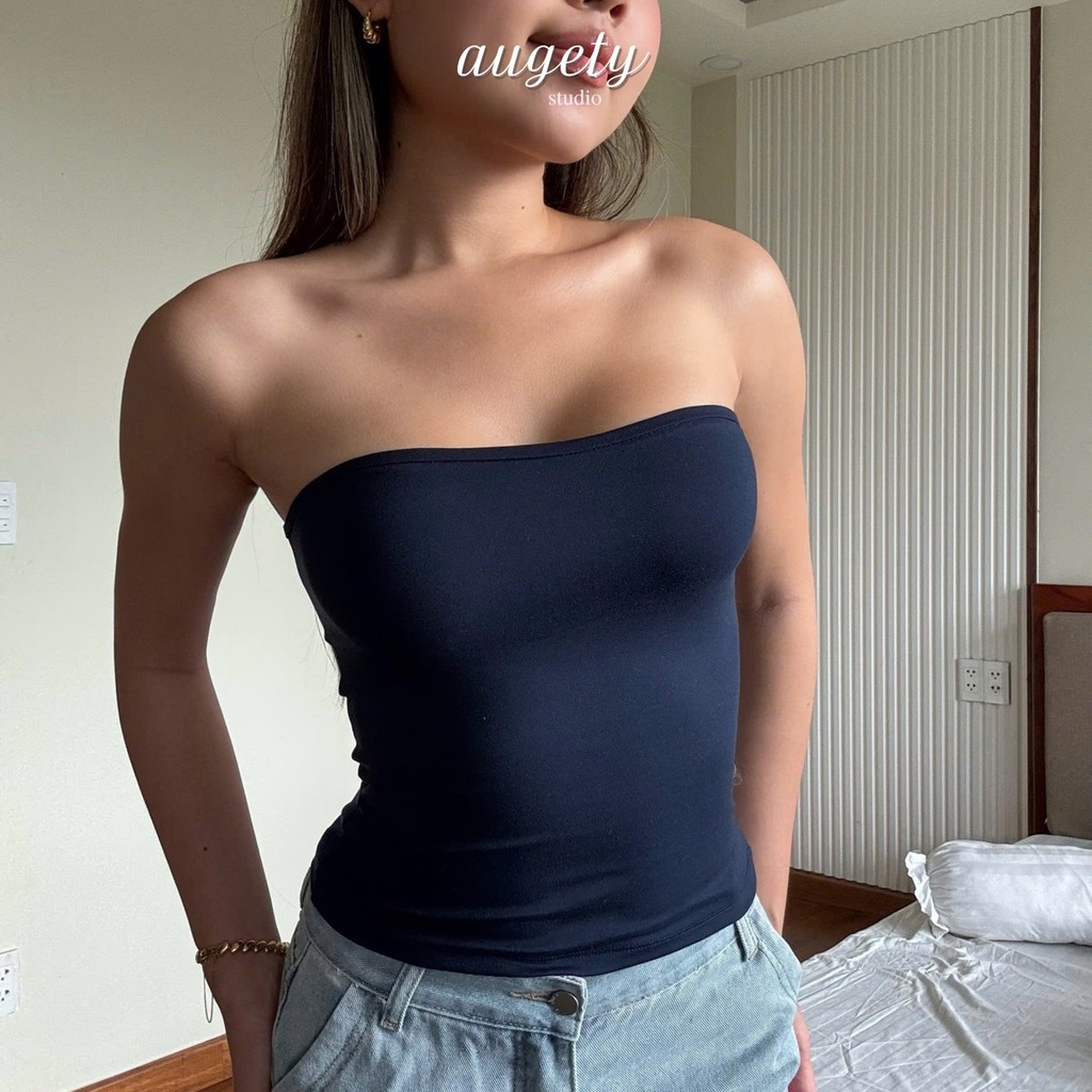 Áo Ống Nữ Chiết Eo Tôn Ngực Vải Thun Cao Cấp Premium Leisure Augety Studio, SAGE TUBE TOP | BigBuy360 - bigbuy360.vn