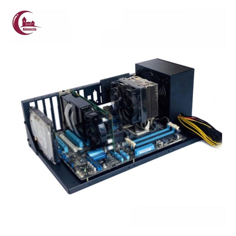 Ốp lưng máy tính Open Air PC Case Steel, Hỗ trợ Max 305330Mm Bo mạch chủ màu đen, khung gầm máy tính
