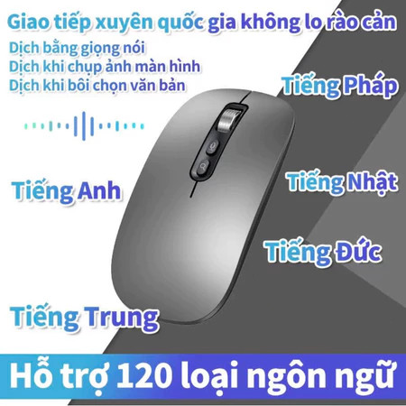 PENDEOLU Chuột AI Thông Minh A7- Bluetooth & 2.4G | Dịch Giọng Nói + Văn Bản | Hỗ Trợ 120 Ngôn Ngữ | Pin Sạc Type-C | BigBuy360 - bigbuy360.vn