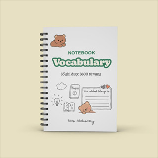   B5  120 tr Sổ tay học từ vựng học 3600 từ vựng tiếng Anh Trung Nhật Hàn 