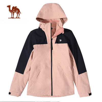 Áo khoác CAMEL CROWN  quần áo ngoài trời chống thấm nước và chống gió ba trong một dành cho nữ