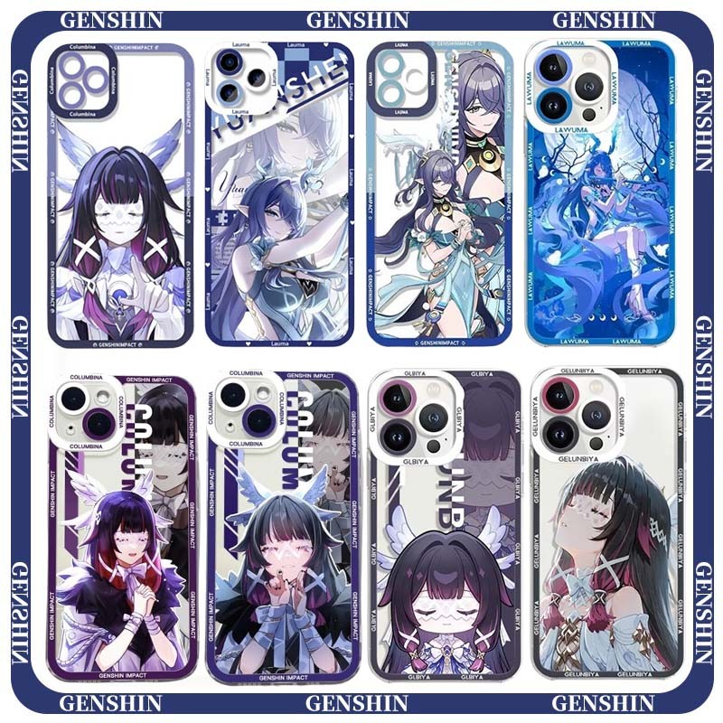 Ốp Lưng Girly Genshin Impact Columbina Lauma Cho IPhone 11 12 13 14 15 16 Pro Max I11 I12 I13 I14 I1