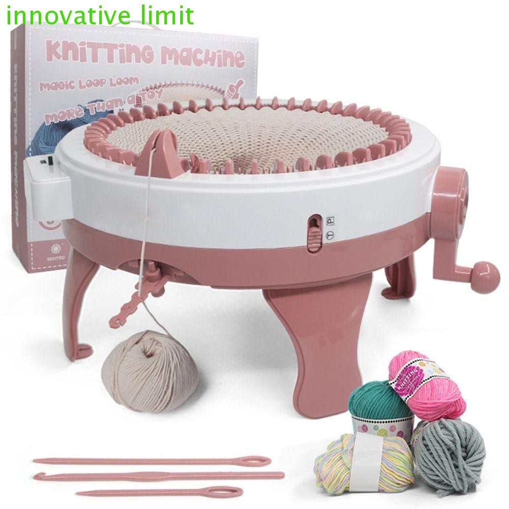 DYRUIDOJ Máy đan len dệt kim Máy dệt kim Tay dài sáng tạo 48 kim mũ áo len Play House Đồ chơi đan hi