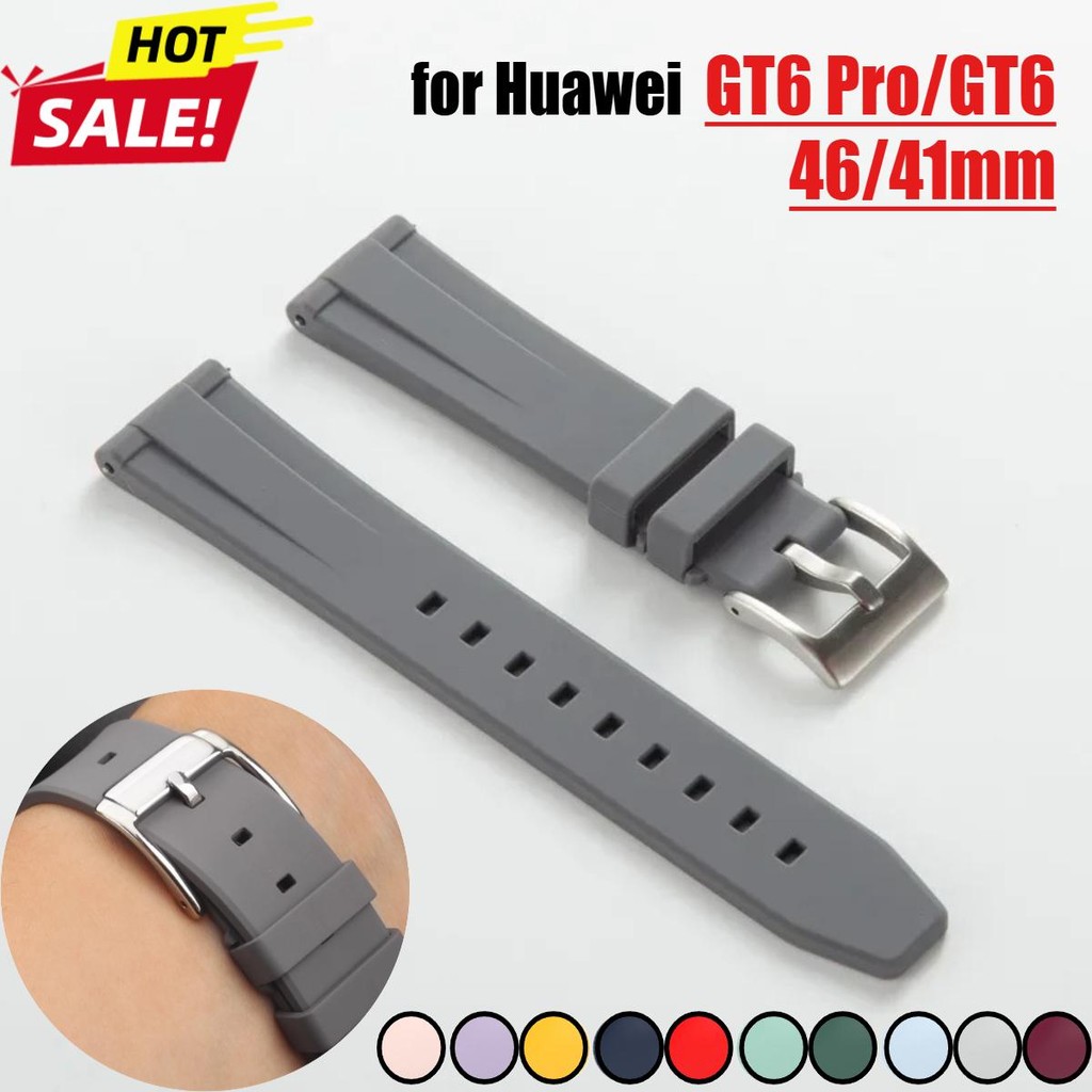 Dây đeo thể thao silicon chất lượng 18mm 22mm cho Huawei GT6 / GT6 Pro 46mm Huawei Watch 5 46 / 42mm