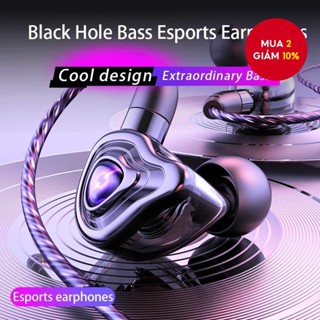 SPRISE S20 3.5mm Tai nghe chuyên nghiệp Chơi Game với âm trầm vòm 9D Khử tiếng ồn Tai nghe âm thanh nổi HiFi Tai nghe trò chơi âm nhạc Tai nghe nhét tai