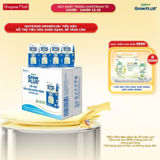 Thùng 24 hộp x 110ml Sữa bột pha sẵn Nutifood Sweden GrowPLUS+ Tiêu Hóa (Xanh Nhạt) 2+ - Tiêu hóa khỏe, tăng cân
