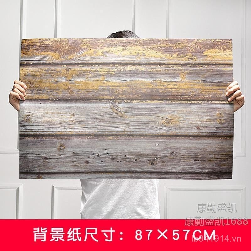 Giấy Nền Đạo Cụ Ảnh Hai Mặt Đá Cẩm Thạch Hạt Gỗ Tư Thế Nền Ban Xi Măng ins Phong Cách Chụp Ảnh Trực 