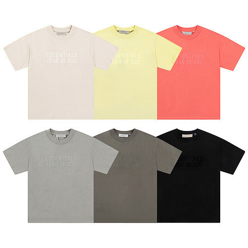 HF3Q FOG New hip-hop couple's outfit with loose-fitting American-style short sleeves T Summer shirts