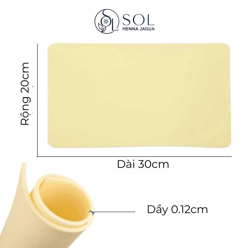 Da Giả Silicon Tập Vẽ Henna Jagua A4 Cao Cấp – Mềm Mại, Chân Thực, Dễ Luyện Tập & Thực Hành Mehendi