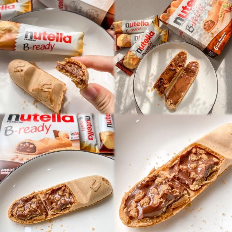 Nhập khẩu Nutella Nutella Chocolate Bar Big Finger Biscuits Sandwich Hazelnut Snacks 6.16.5