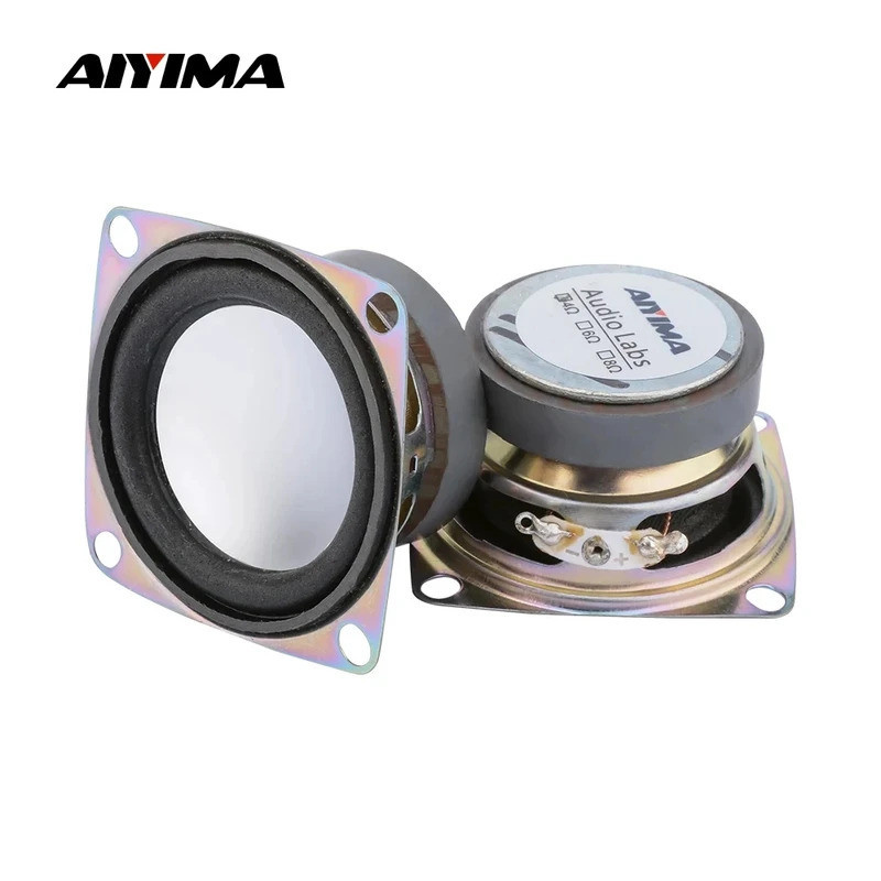 HUI HUI AIYIMA 2 Chiếc 2 "Inch 4 Ohm 3W Loa Toàn Dải Mini Di Động Loa Âm Thanh Stereo Loa Loa Loa Lo