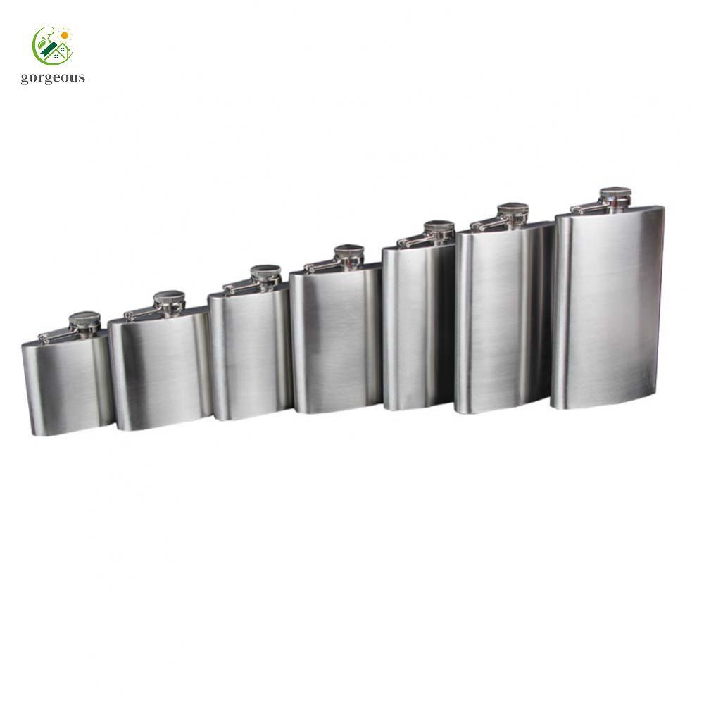 [FUXIN]Compact Hip Flask for Liquor Whiskey Wine Stainless Steel 118oz Capacity
