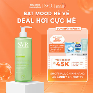 Gel rửa mặt cho da dầu mụn, không chứa xà phòng SVR Sebiaclear Gel Moussant 400ML