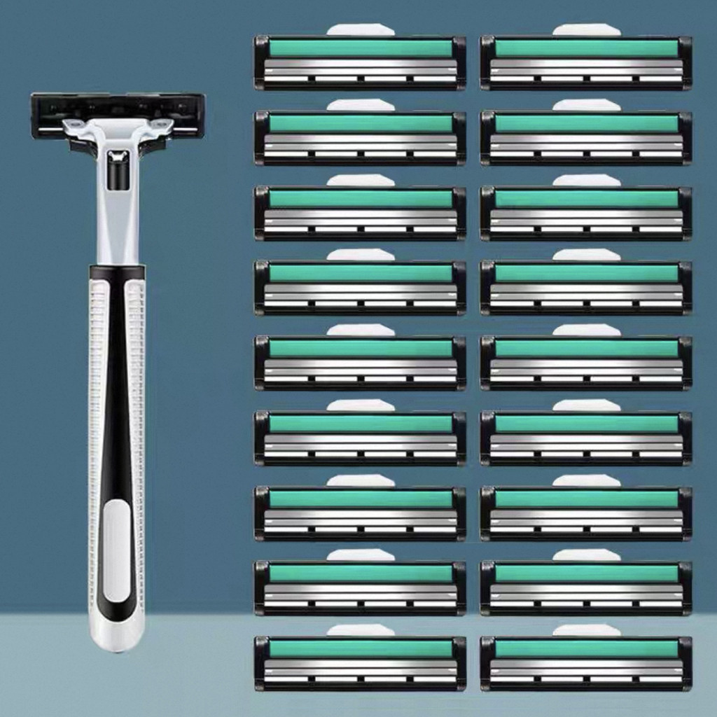 Geely Universal Razor Manual Layer Blade Lưỡi dao cạo nam Lưỡi dao cạo râu Dao giữ lưỡi dao cạo nam 