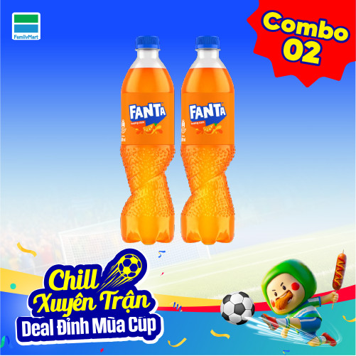 Combo 2 Fanta Cam Pet 600ML