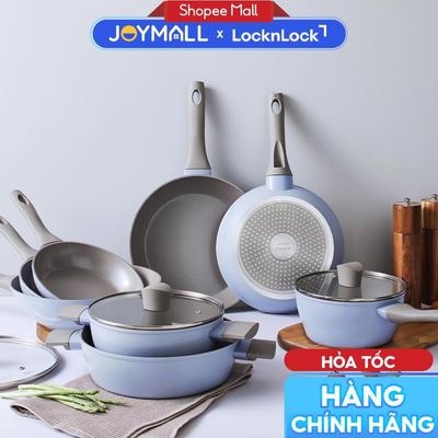 Chảo Chống Dính LocknLock Pastella IH, Phủ ceramic, Đáy Từ Inox 430m, Dùng Được Bếp Từ, Hàng Chính Hãng - JoyMall