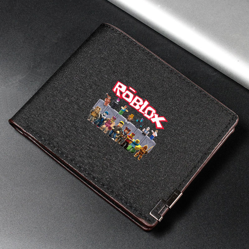 Roblox Ví Trẻ Em Roblox Hoạt Hình In Ví Bé Trai Ví Vải Học Sinh Dây Kéo Ví Có Thẻ Ngân Hàng Đồng Xu 