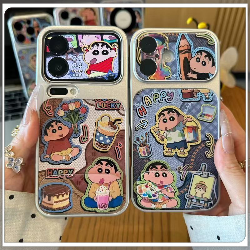 Retro Denim Shin-Chan xiaomi 17 Pro / 12S Ultra Painter Shin-Chan Bracket Mi 17 / 15 / 14 / 13 / 12 