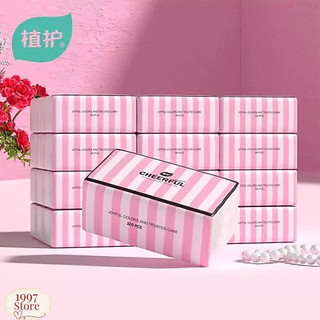 [Thùng 30 gói] Giấy Ăn Cao Cấp CHEERFUL, Khăn Giấy Ăn Rút Tiện Lợi Và Đa Năng, Giấy Ăn 4 Lớp , Gói/100 Tờ .