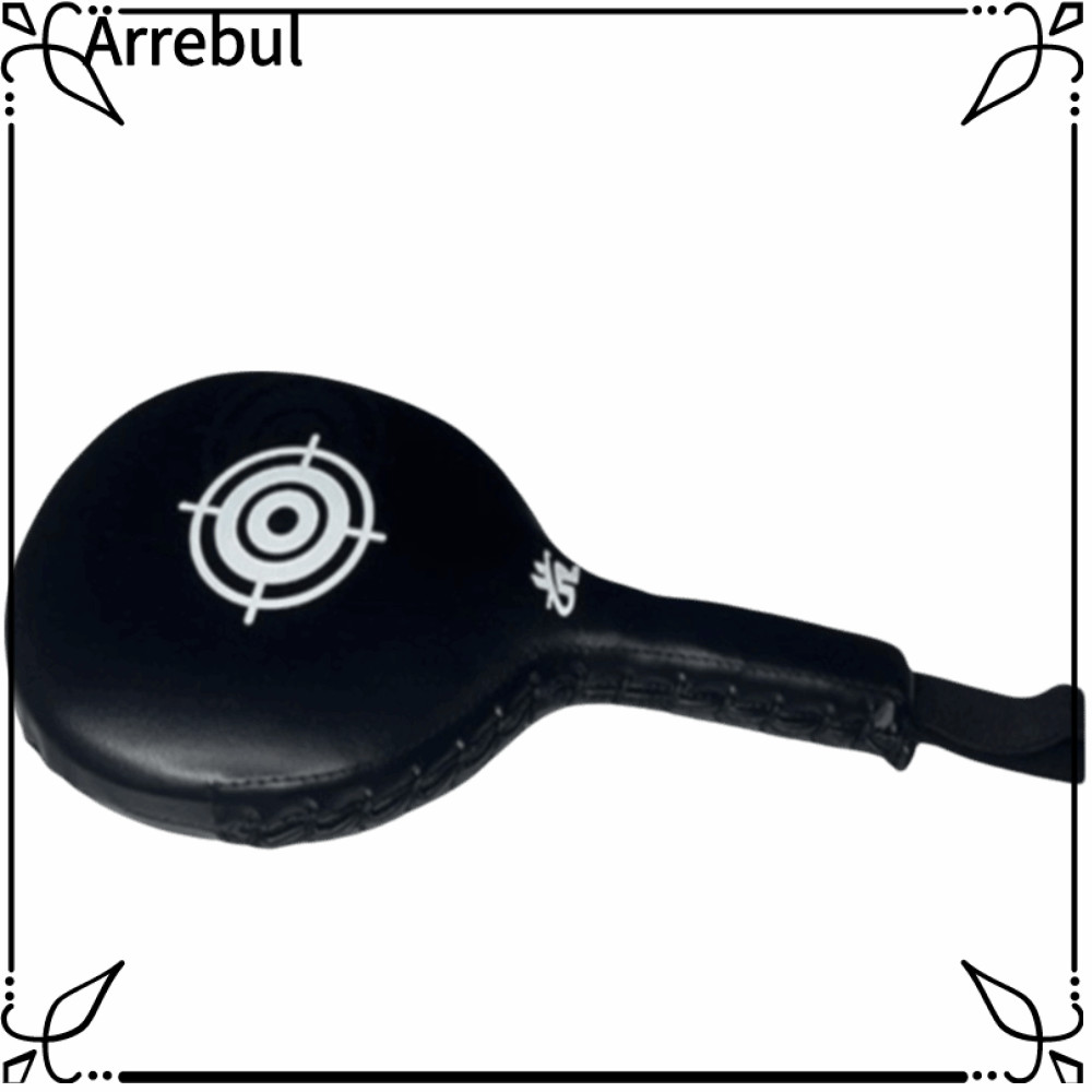 ARREBUL Boxing Target Paddle, PU EVA Padding Striking Target Pad, Dây đeo cổ tay cầm tay màu đen tho