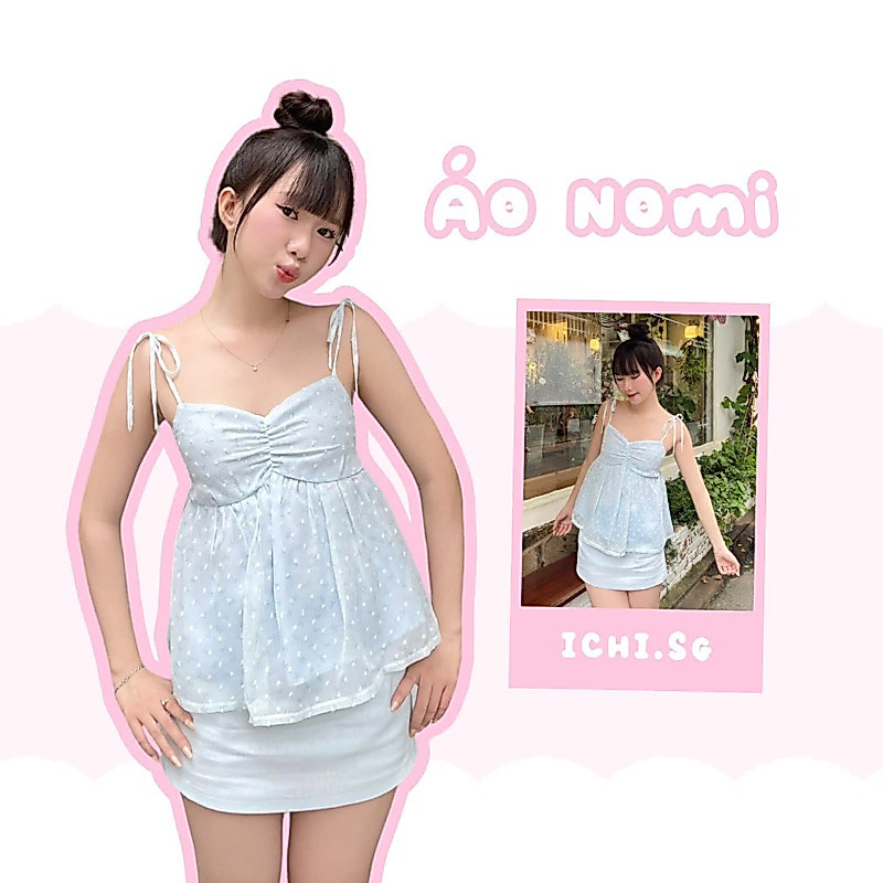 Nomi top - áo dây babydoll - ICHI.SG