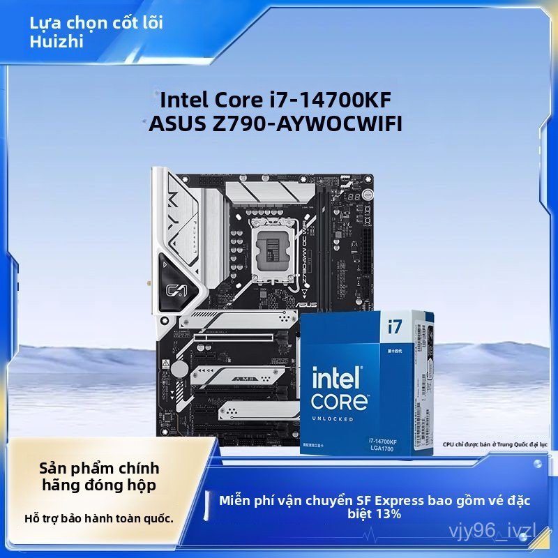 Combo CPU Intel Core i7 14700KF và Mainboard Asus Z790 WiFi gaming hiệu năng cao chuyên