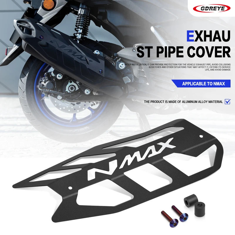 Dành Cho Xe YAMAHA NMAX155 Nmax 155 2021-2027 Ống Xả Bao Xe Máy NMAX 155 Hợp Kim Nhôm Ống Xả Ống Bảo