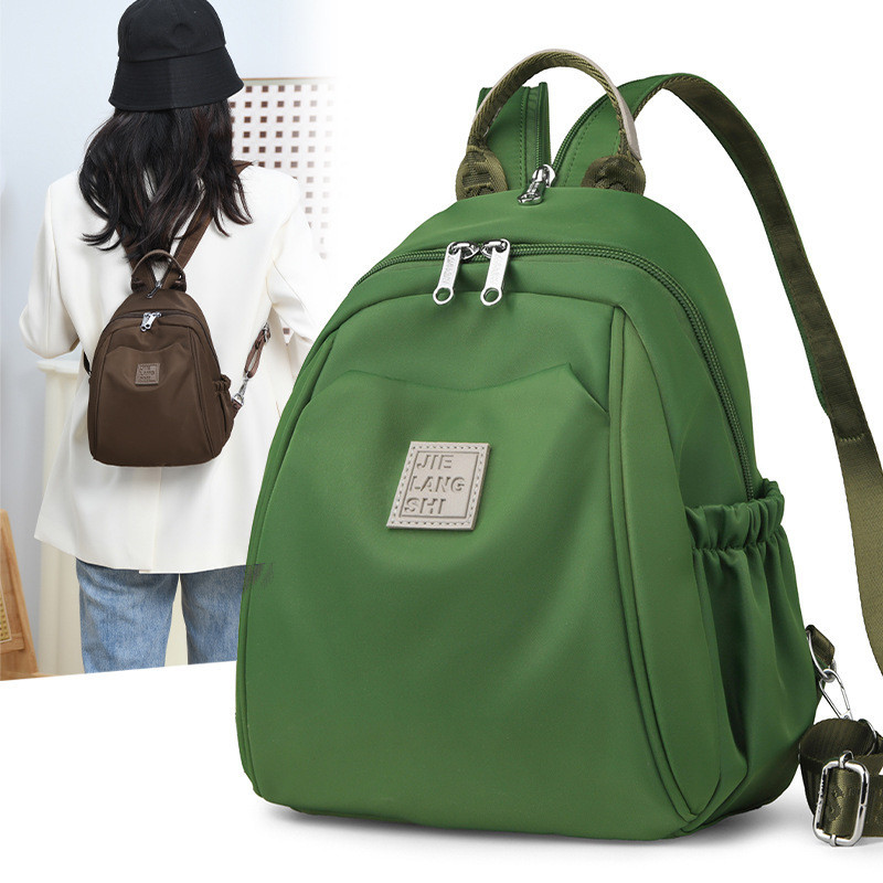 Authentic women's backpack, trendy new nylon fabric backpack, women's casual travel bag