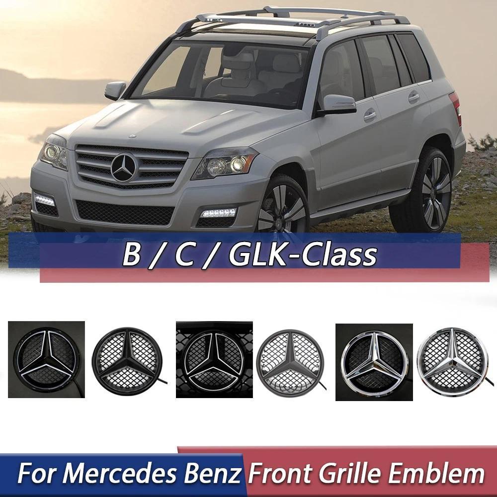 Huy Hiệu Lưới Tản Nhiệt Cho Xe Mercedes Benz B C GLK-Class 2008-2014 W204 W245 X204 Mới Nhất 3D Quốc