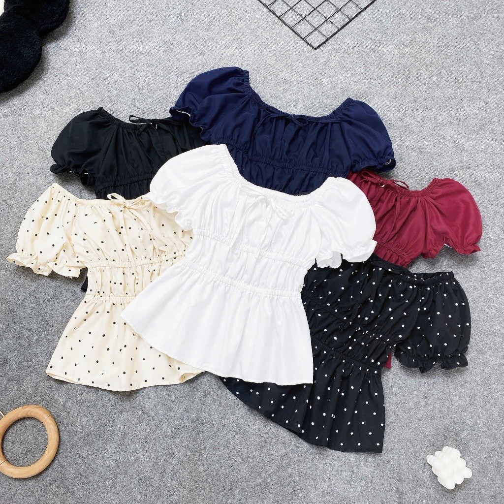 Áo Thun Bigsize Nữ Đậu Big Size  – Thiết Kế Nhún Eo Dễ Thương, Che Khuyết Điểm A282 | BigBuy360 - bigbuy360.vn