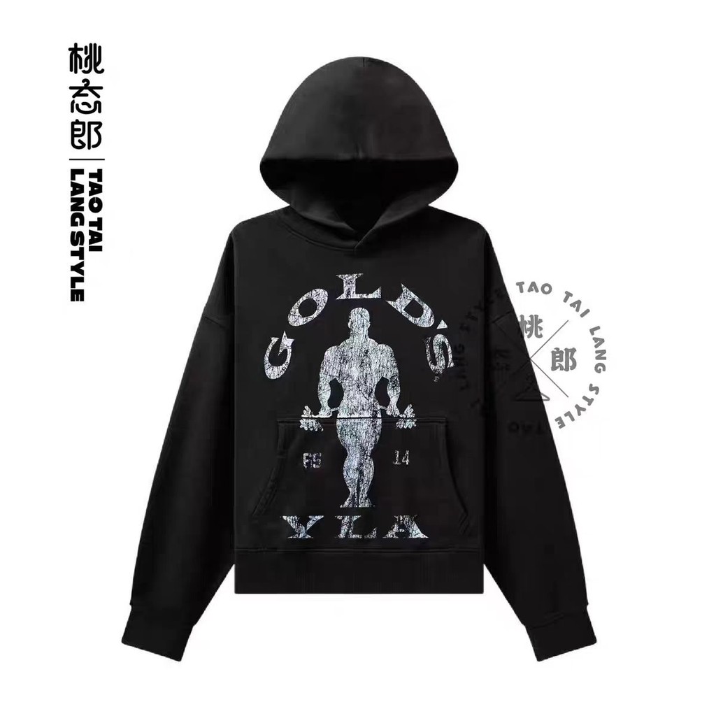 Youthful Style từ YoungLA x Golds Gym - Áo Chui Đầu Tay Dài 100% Cotton Cao Cấp