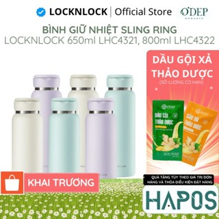Bình giữ nhiệt LocknLock Sling Ring Tumbler 650ml LHC4321, 800ml LHC4322 - Chính hãng - HAPOS HEL