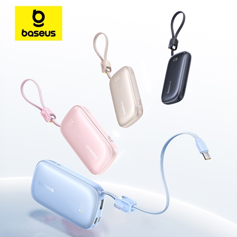 [Hàng mới về] Baseus Qpow 3 Ultra Digital Display 45W / 22.5W Power Bank với cáp có thể tháo rời 100