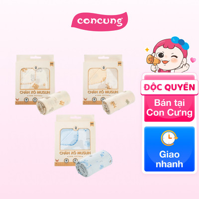 Chăn xô nhăn Cotton 4 lớp cao cấp Animo T2304_NBA002 (75x100cm,1 cái)