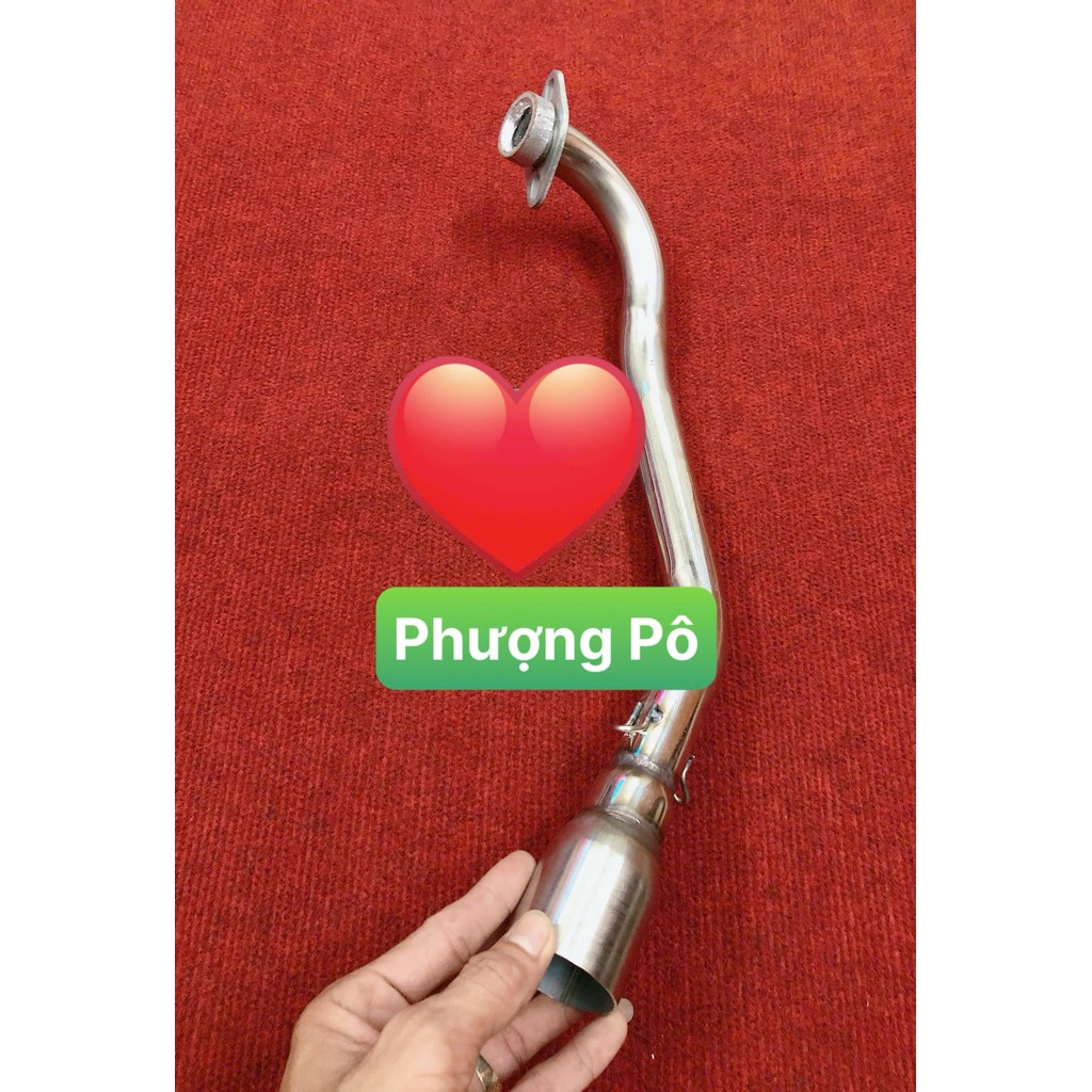 ⚡️FREESHIP⚡️ Cổ pô inox Luvias xăng cơ -Nouvo 4 lắp pô độ phi 27 và 32x51x1.5 li