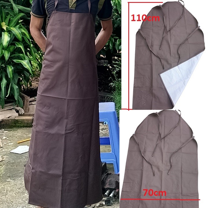 Tạp dề cắt cỏ phát cỏ chiết liệu dù phủ da chống nước bền bỉ