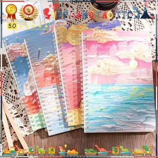  Sổ Tay A5 Lò Xo Tranh Sơn Dầu – Vở Kẻ Ngang Hoạ Tiết Nổi Bật Phù Hợp Cho Học Sinh Sinh Viên 