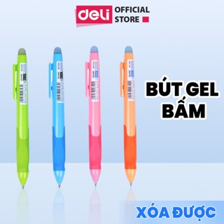   Đệm Tay Định Vị  Bút Gel Xóa Được Deli Bantex Ngòi 0.5mm Mực Đen Xanh Viết Gel Trơn Tru Nhanh Khô Đầu Bấm Có Tẩy Nhiệt 