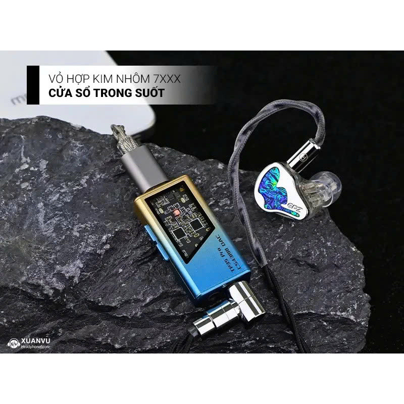 (Bh06tháng) Thiết bị giải mã DAC/AMP/Soundcard Gaming EPZ TP35 Pro, Đầu ra: 3.5mm và 4.4mm, kích âm 