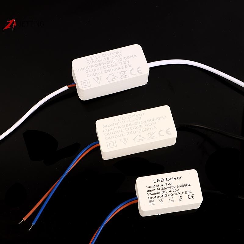 JETTING 1PC 1-3W 3-5W 4-7W 8-12W12-18W 18-24W LED Driver Light Transformer Bộ chuyển đổi nguồn điện 
