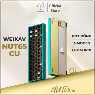   Hỏa tốc HN - HCM  KIT bàn phím Nut65 Cu | 3modes | Hotswap| Led RGB 