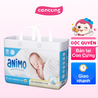 Tã dán Animo Siêu Mềm Thoáng (XS, 38 miếng) - Con Cưng