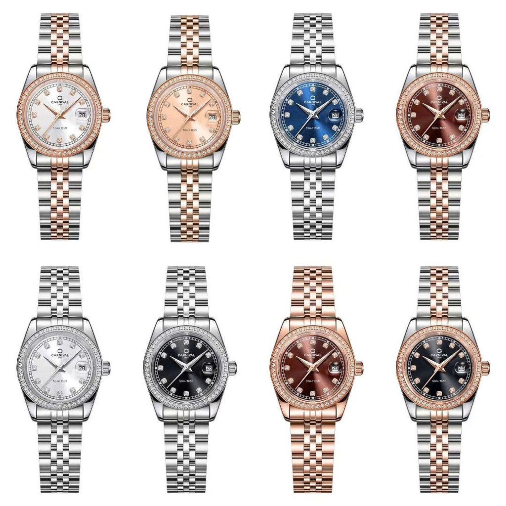 [Đủ các bản] Đồng Hồ Nứ Carnival 8131L2 Swarovski  Chính Hãng