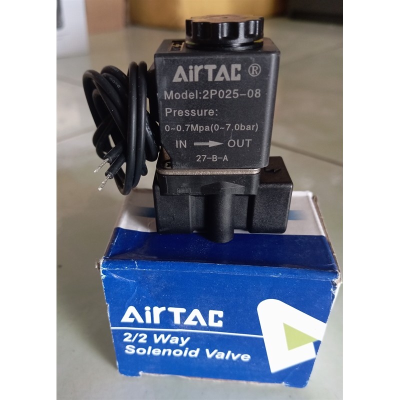 🔥 VAN ĐIỆN TỪ AIRTAC 2P025-08-BIG 24VDC CỔNG 1/4" CHÍNH HÃNG 🔥