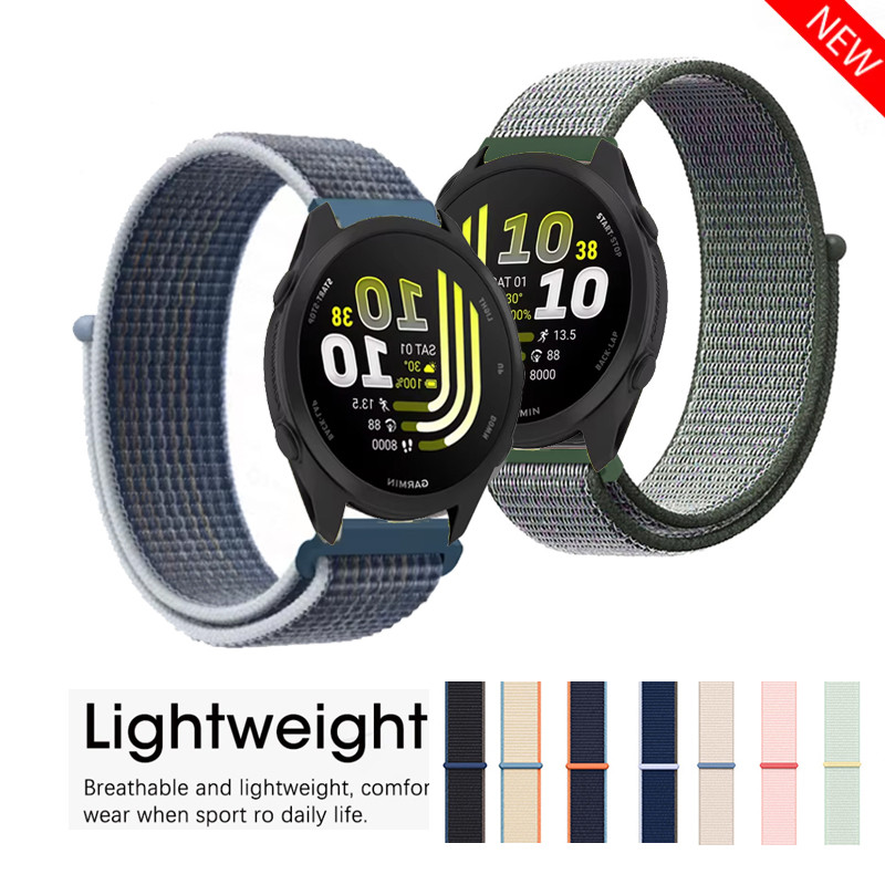 20 / 22MM Dây Đeo Nylon Màu MỚI Cho Garmin Forerunner 170 / 70 Dây Đeo Tay Thoáng Khí Cho Garmin 165