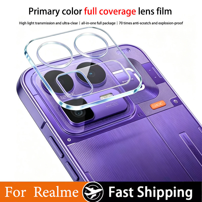 Kính cường lực camera 3D phủ toàn diện cho Realme GT Neo 8 7 7T 7x 6 SE 6T 5 Turbo P4 Power P4x P4R 