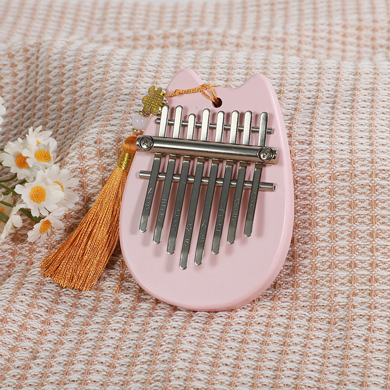 Trung Bình 8Tone MINI Ngón Tay Cái Piano Kalimba Kalimba MINI Ngón Tay Piano Kabalin Người Mới Bắt Đ