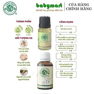 Dầu tràm nguyên chất chính hãng Cung Đình, chai 10-15-30ml